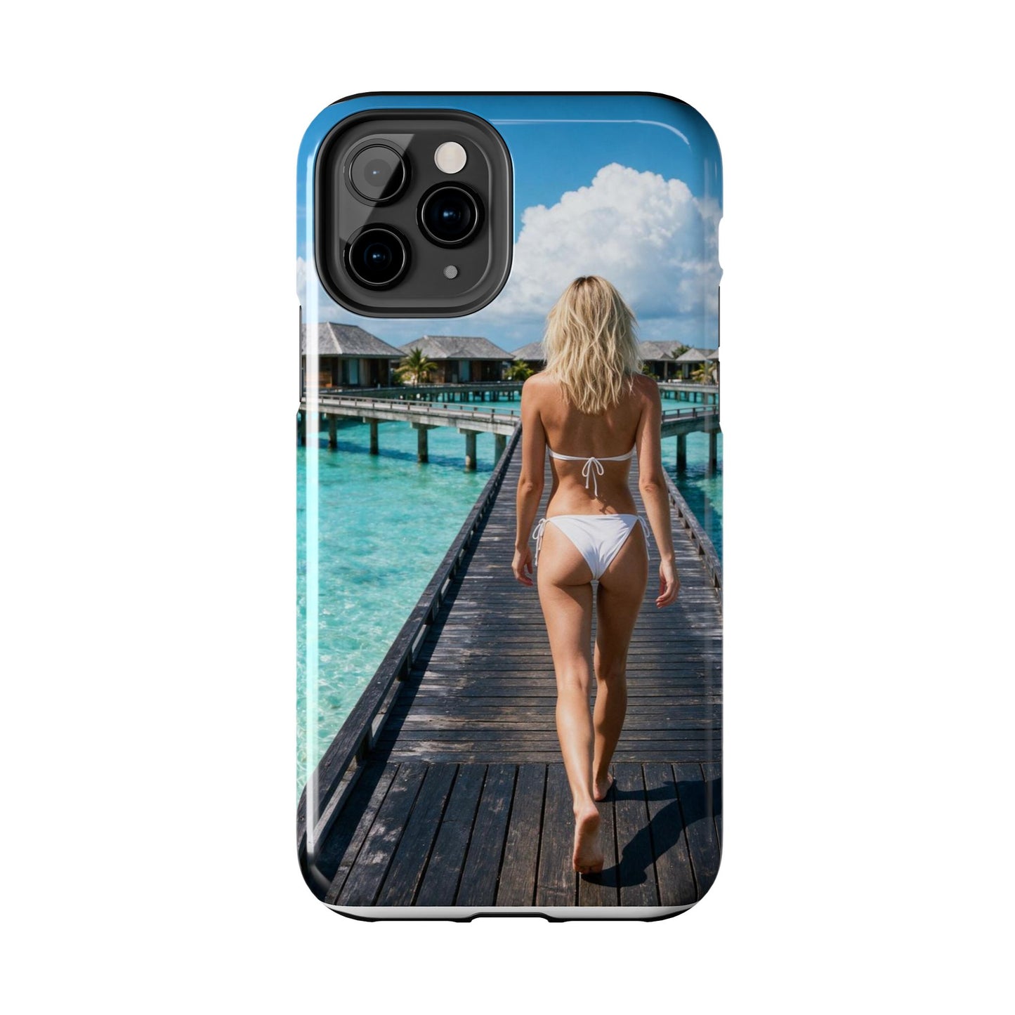 Tough Phone Case – Tropical Boardwalk Bikini Beach Photo