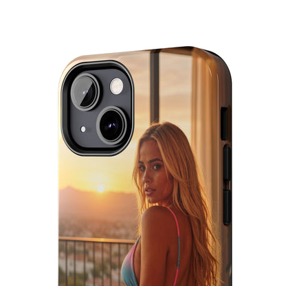 Bikini Beach Tough Phone Case — Balcony Palm Phone Cover