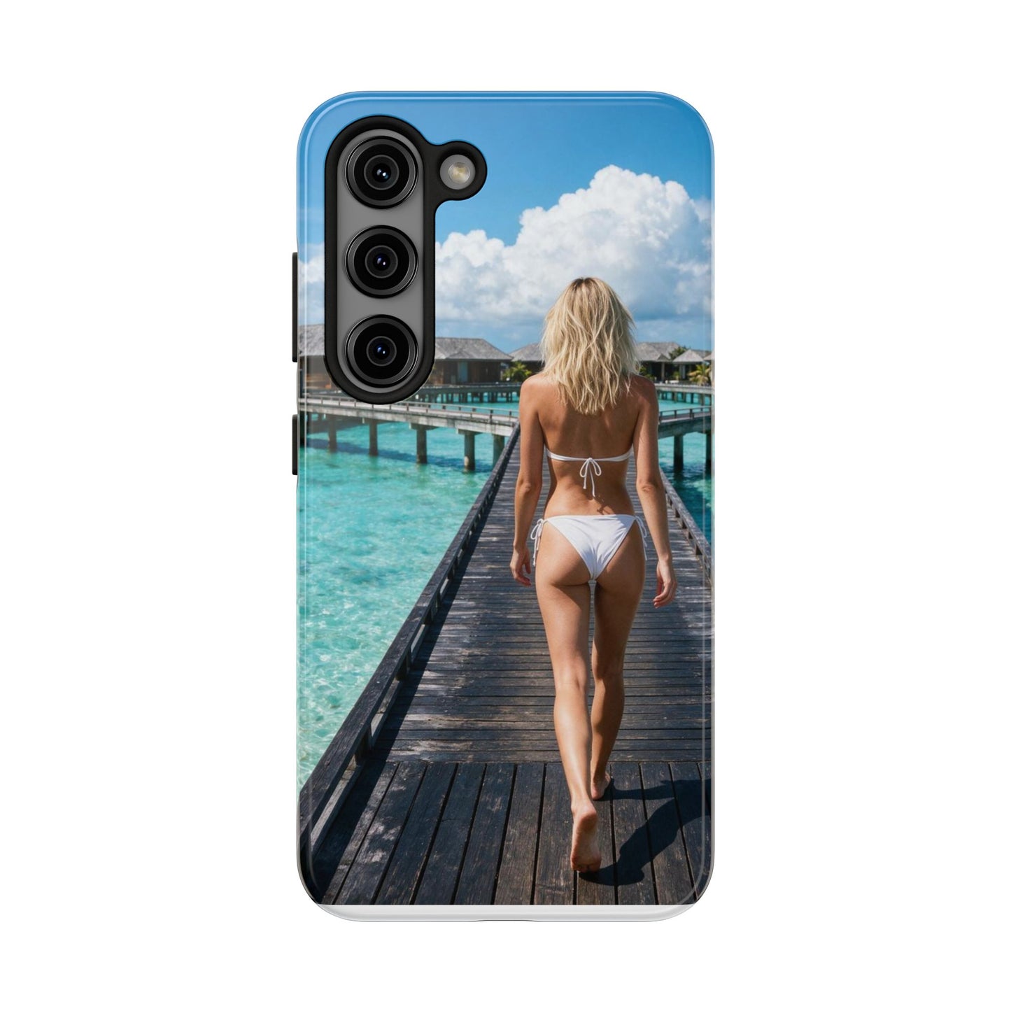Tough Phone Case – Tropical Boardwalk Bikini Beach Photo