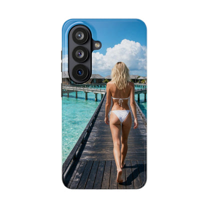 Tough Phone Case – Tropical Boardwalk Bikini Beach Photo