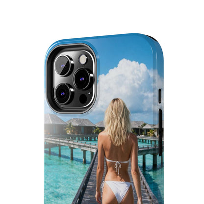 Tough Phone Case – Tropical Boardwalk Bikini Beach Photo