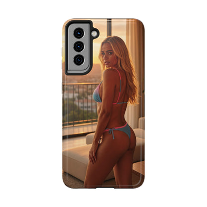 Bikini Beach Tough Phone Case — Balcony Palm Phone Cover
