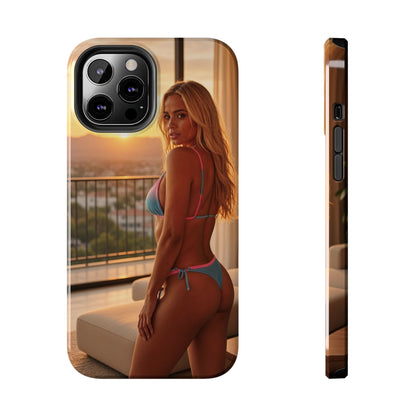 Bikini Beach Tough Phone Case — Balcony Palm Phone Cover