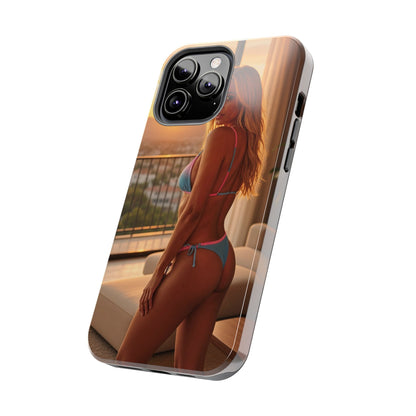 Bikini Beach Tough Phone Case — Balcony Palm Phone Cover