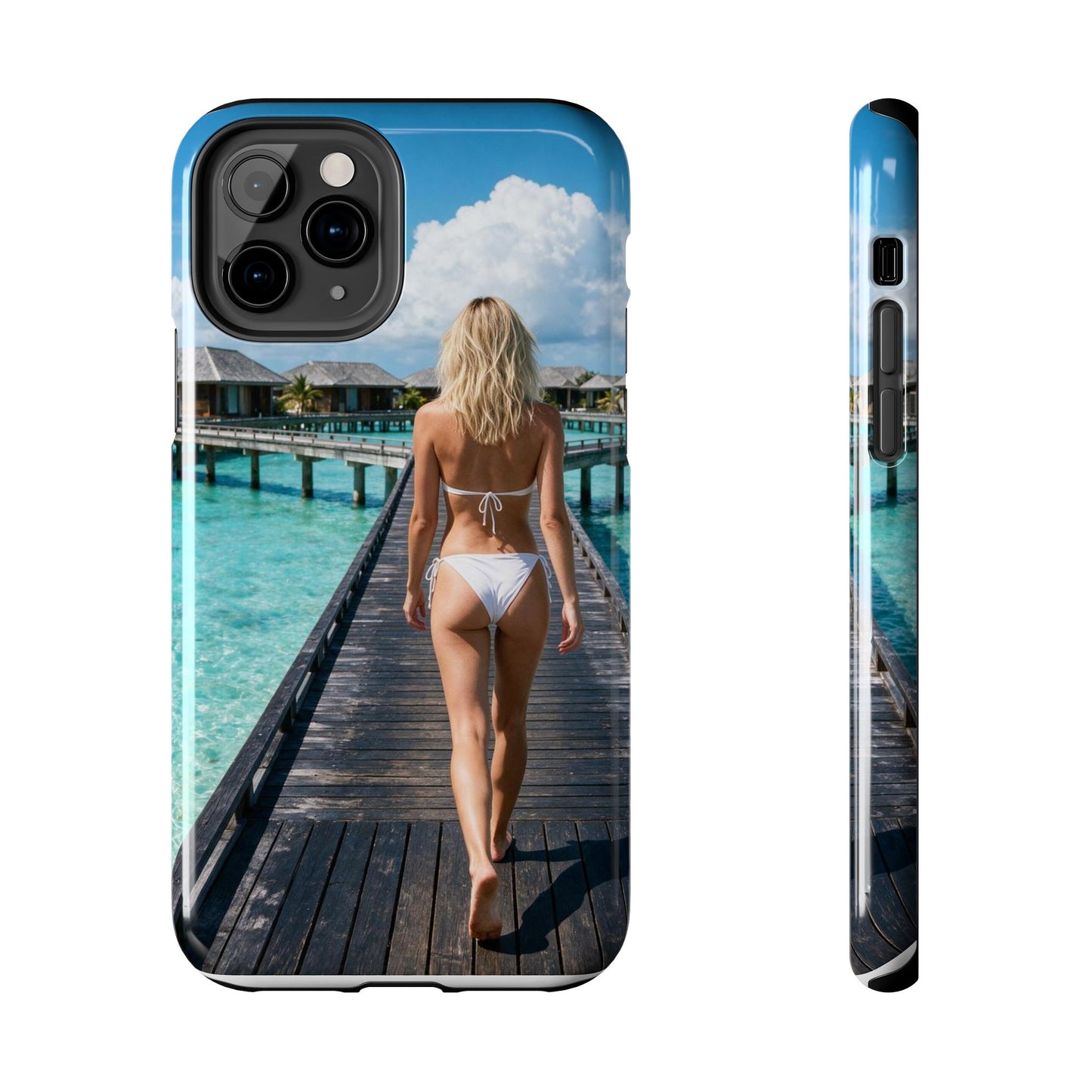 Tough Phone Case – Tropical Boardwalk Bikini Beach Photo
