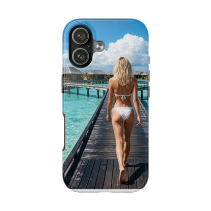 Tough Phone Case – Tropical Boardwalk Bikini Beach Photo