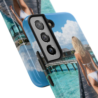 Tough Phone Case – Tropical Boardwalk Bikini Beach Photo