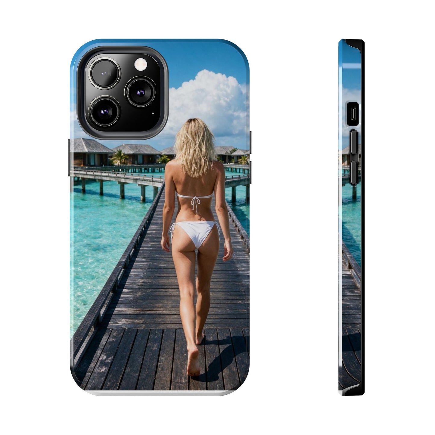 Tough Phone Case – Tropical Boardwalk Bikini Beach Photo