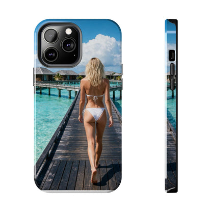Tough Phone Case – Tropical Boardwalk Bikini Beach Photo