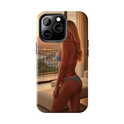 Bikini Beach Tough Phone Case — Balcony Palm Phone Cover