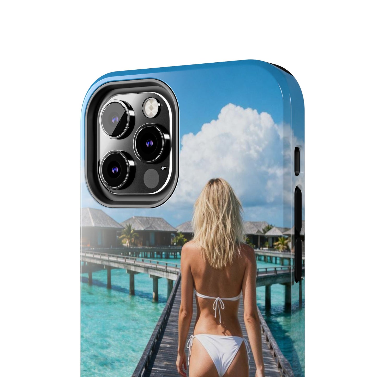 Tough Phone Case – Tropical Boardwalk Bikini Beach Photo