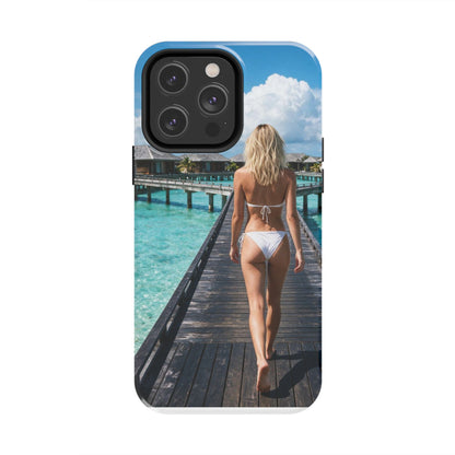 Tough Phone Case – Tropical Boardwalk Bikini Beach Photo