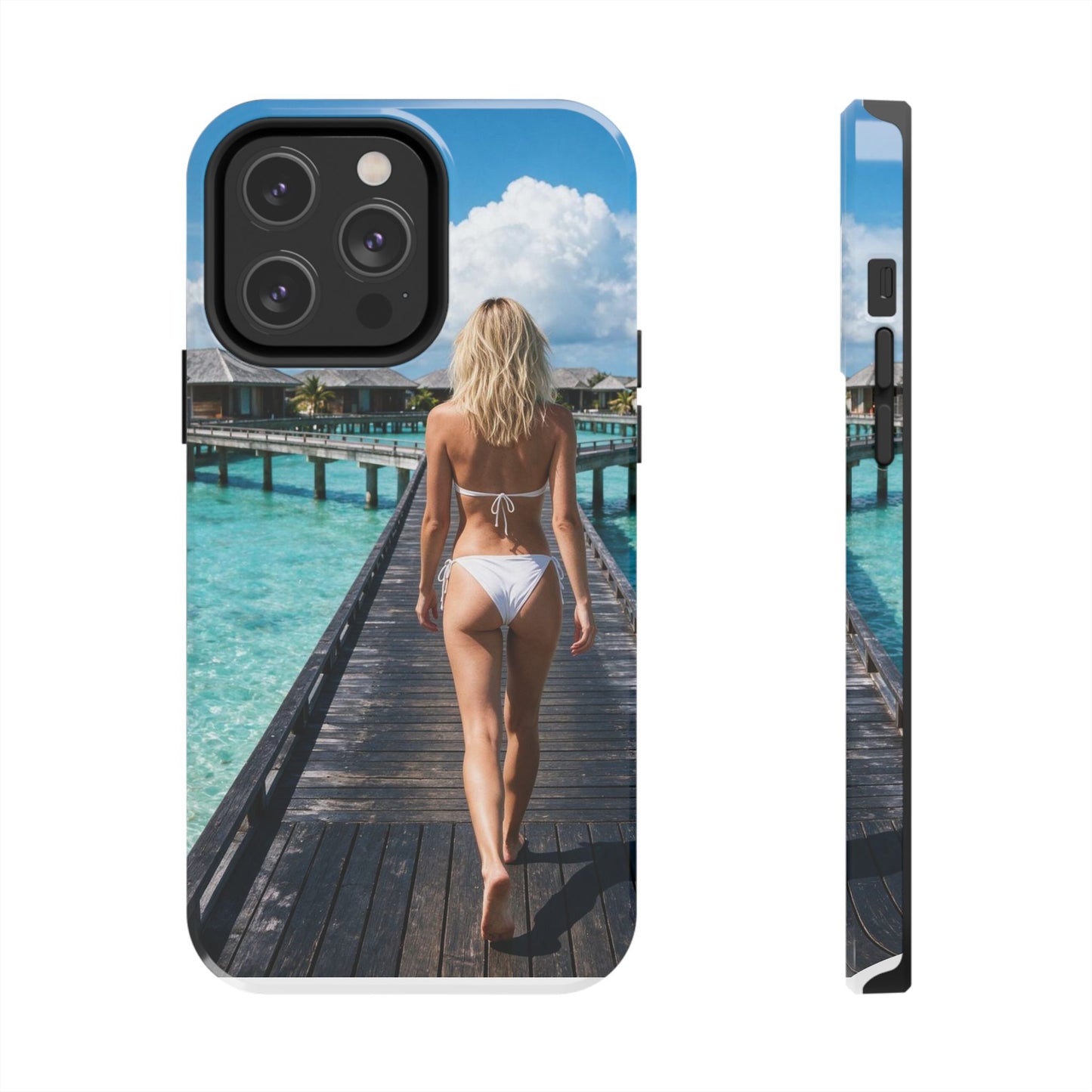 Tough Phone Case – Tropical Boardwalk Bikini Beach Photo