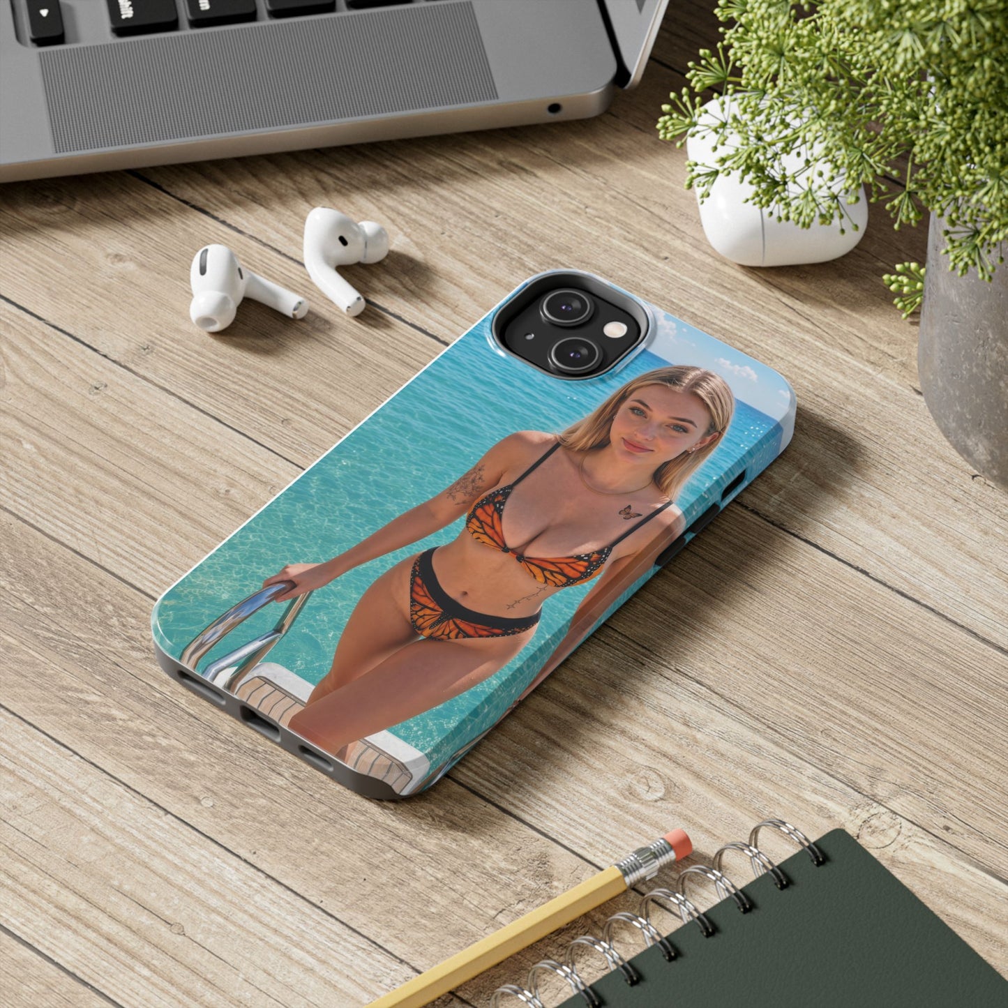 Tough Phone Case – Tropical Bikini Beach Photo Design