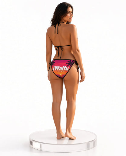 Waifu Bikini Swimsuit — Retro Gradient Anime Beachwear