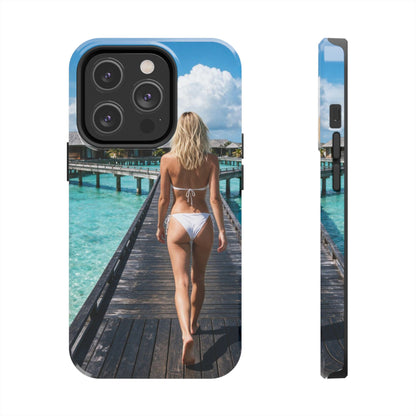 Tough Phone Case – Tropical Boardwalk Bikini Beach Photo