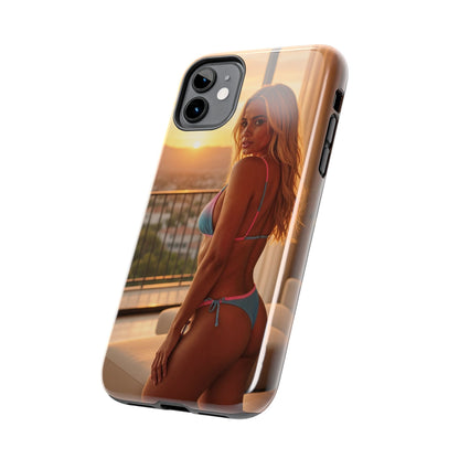 Bikini Beach Tough Phone Case — Balcony Palm Phone Cover