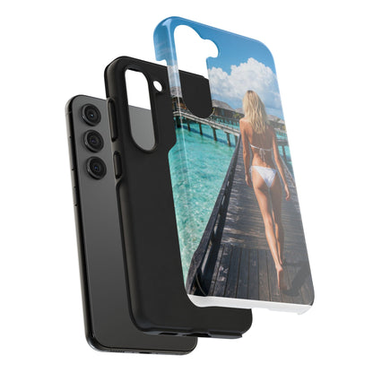 Tough Phone Case – Tropical Boardwalk Bikini Beach Photo