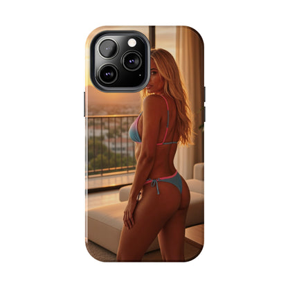 Bikini Beach Tough Phone Case — Balcony Palm Phone Cover