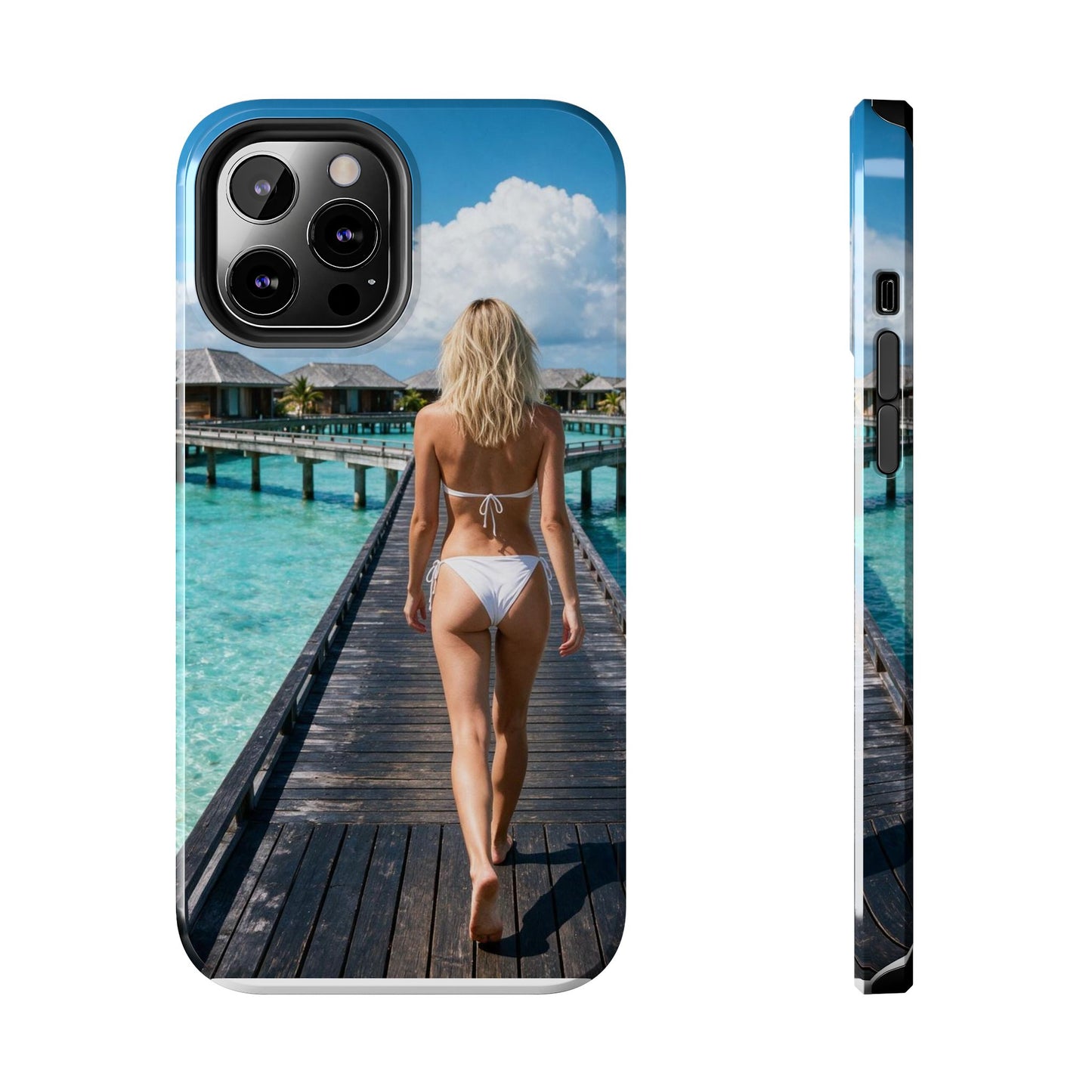 Tough Phone Case – Tropical Boardwalk Bikini Beach Photo