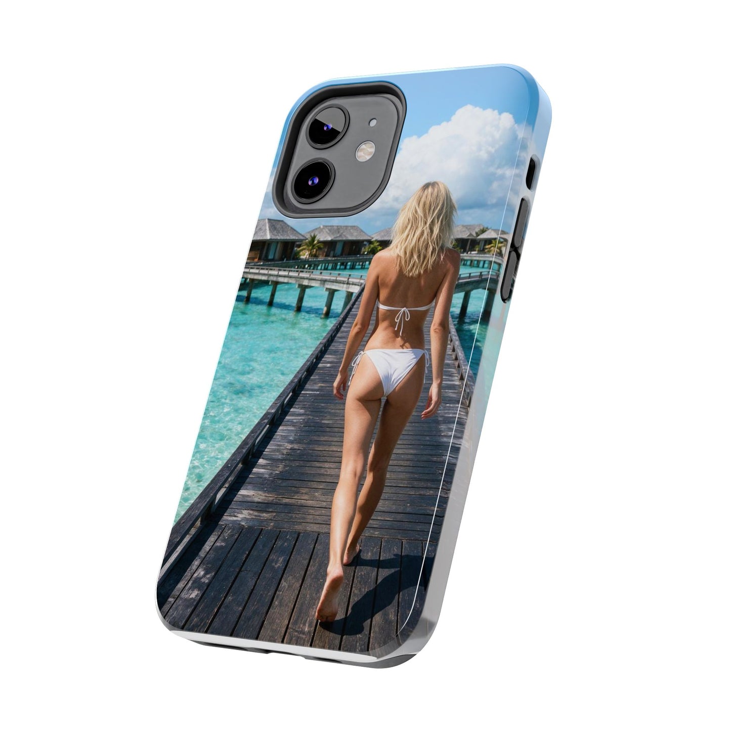 Tough Phone Case – Tropical Boardwalk Bikini Beach Photo