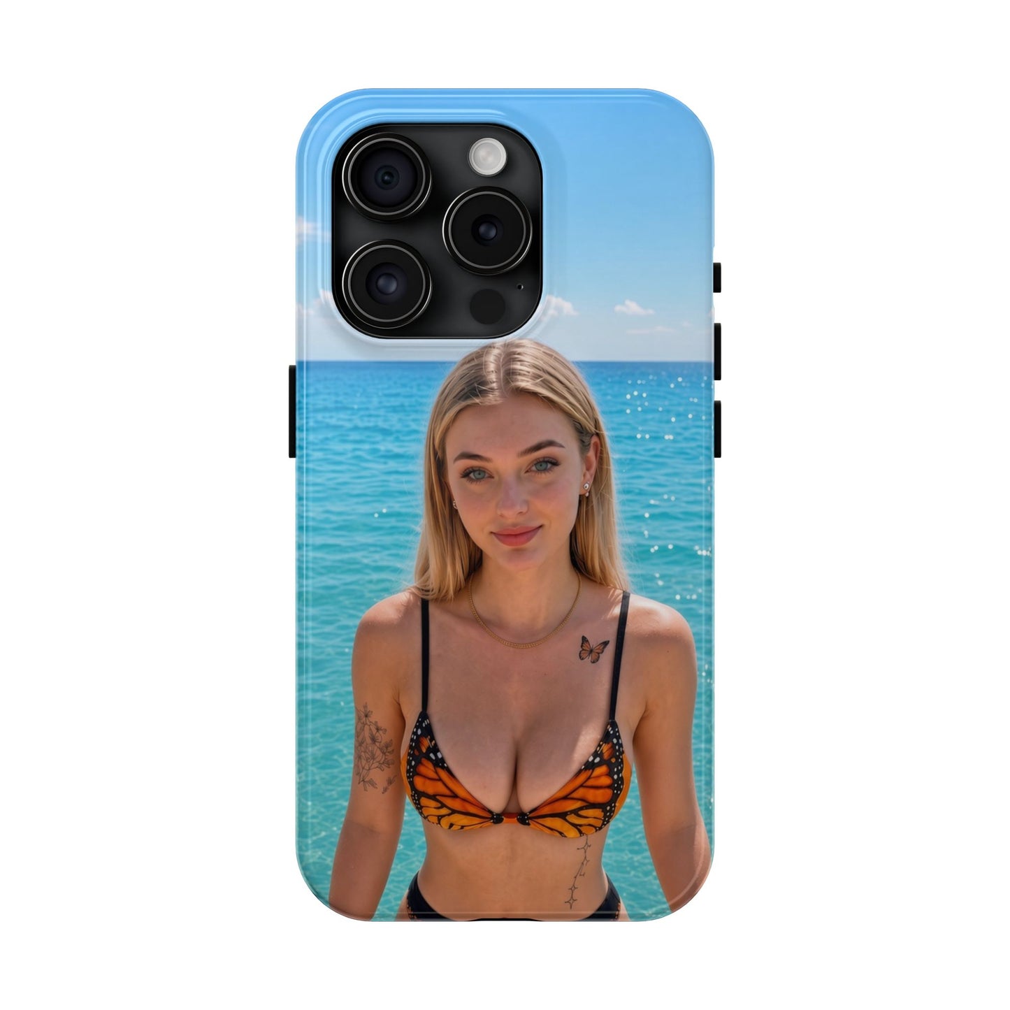 Tough Phone Case – Tropical Bikini Beach Photo Design