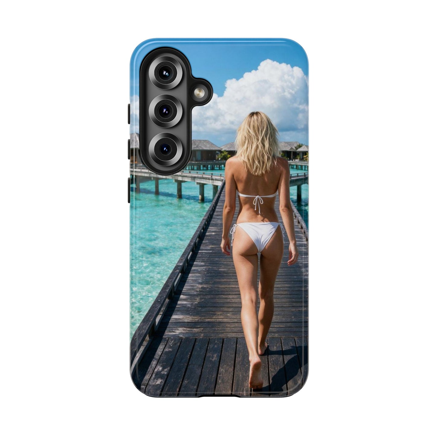 Tough Phone Case – Tropical Boardwalk Bikini Beach Photo