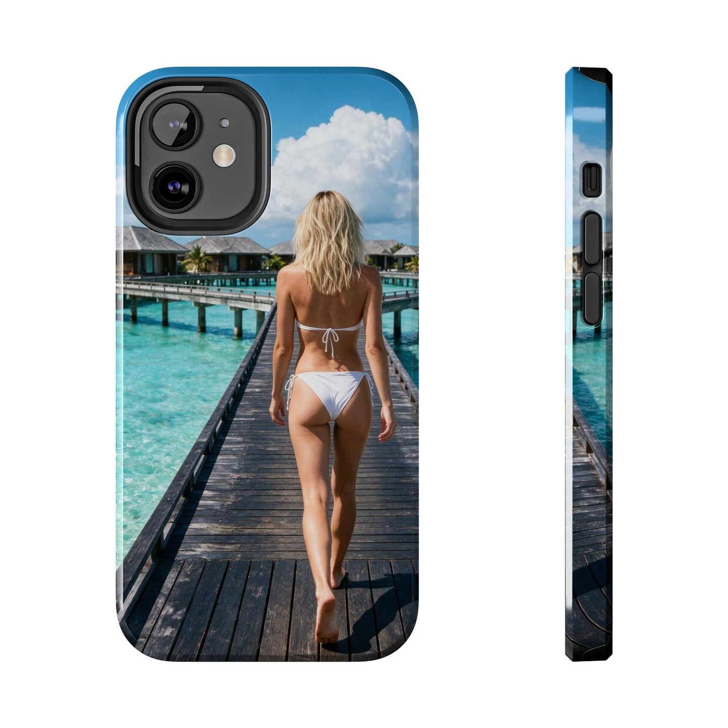 Tough Phone Case – Tropical Boardwalk Bikini Beach Photo