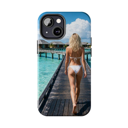 Tough Phone Case – Tropical Boardwalk Bikini Beach Photo